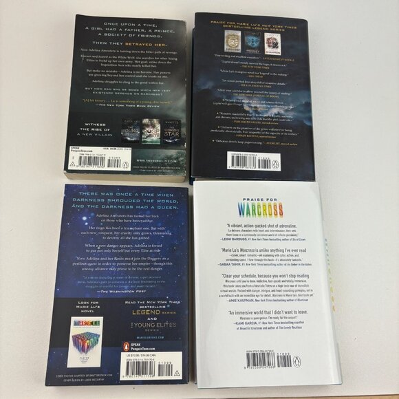 4 Lot of Marie Lu Books Rose Society & Young Elites & Midnight Star & War Cross - Picture 2 of 7